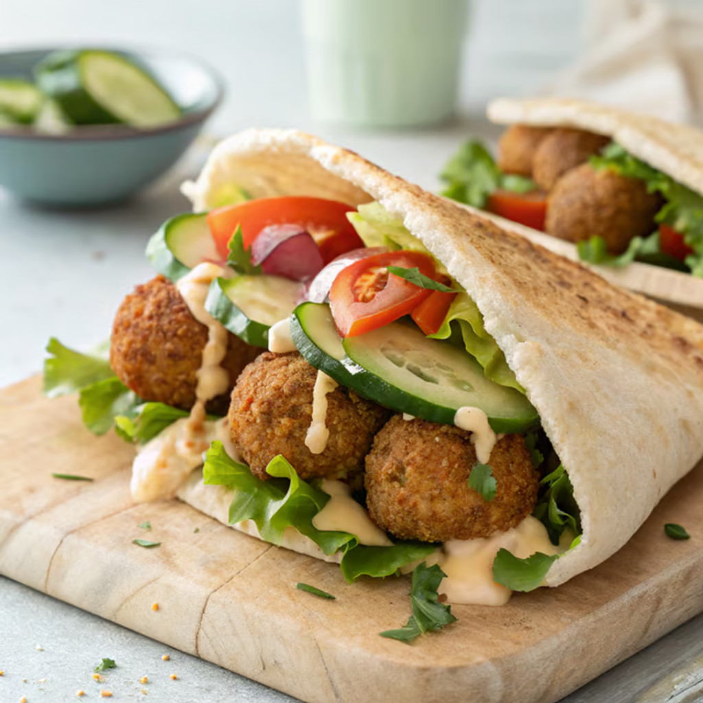Image-Falafel Vegetarian Sandwich