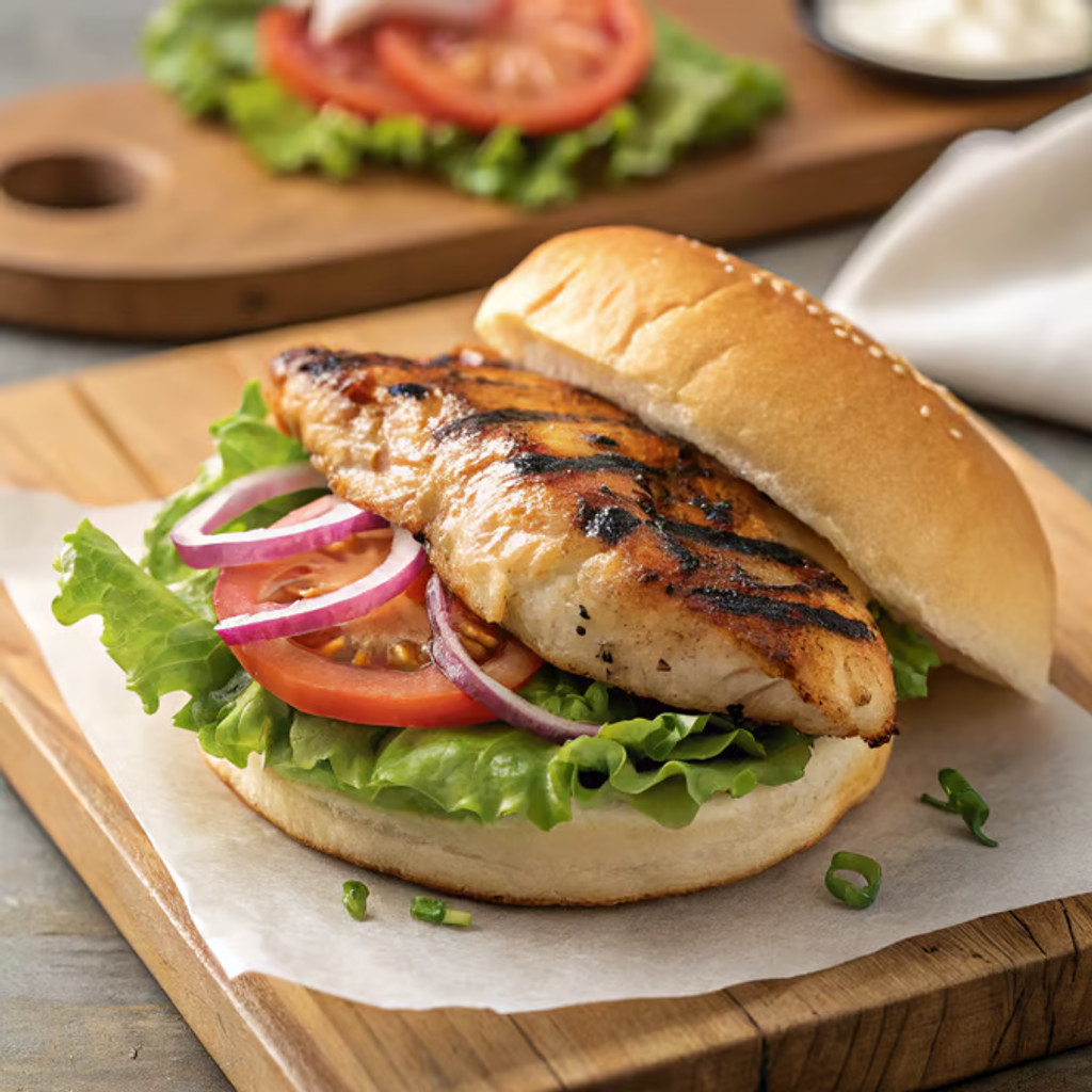 Image-Chicken On A Bun