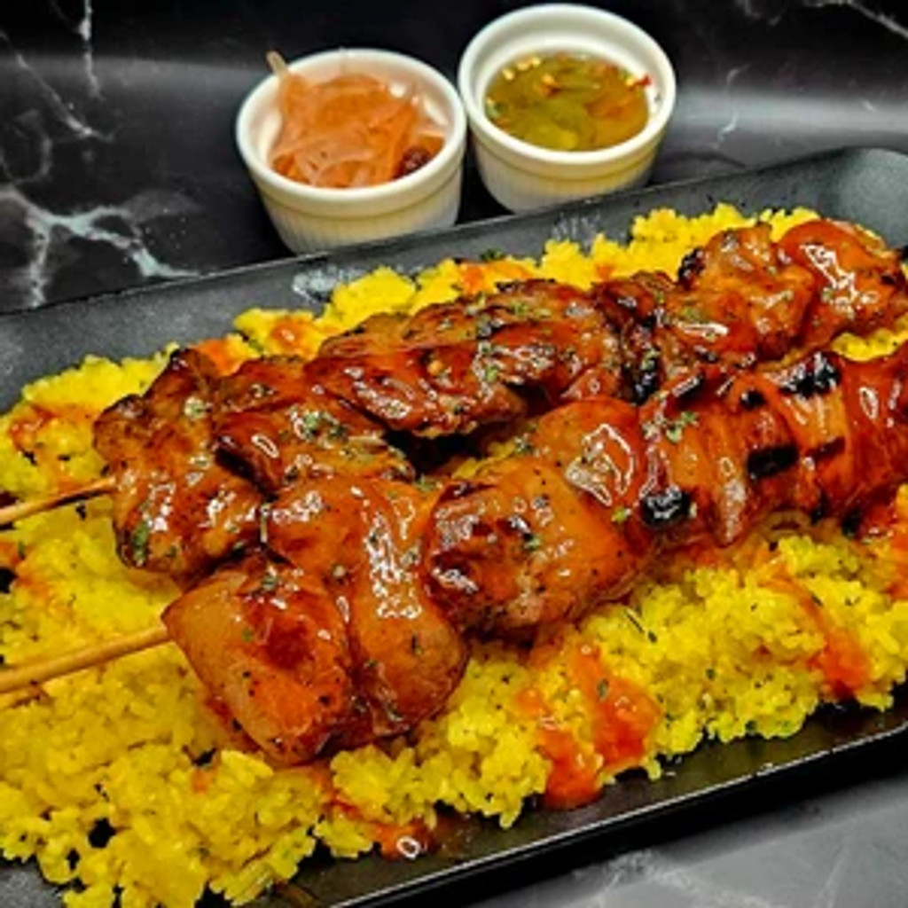 Image-2 Pc Pork BBQ Skewers With Java Rice