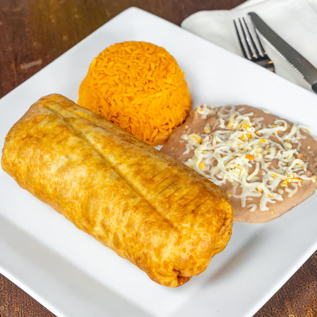 Image-Chimichanga Dinner (Fried Burrito)