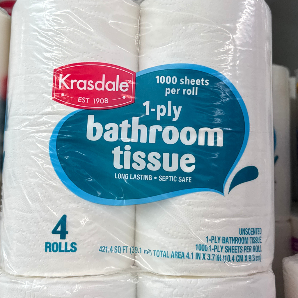 Image-Krasdel toilet tissue 1000- 4 rolls