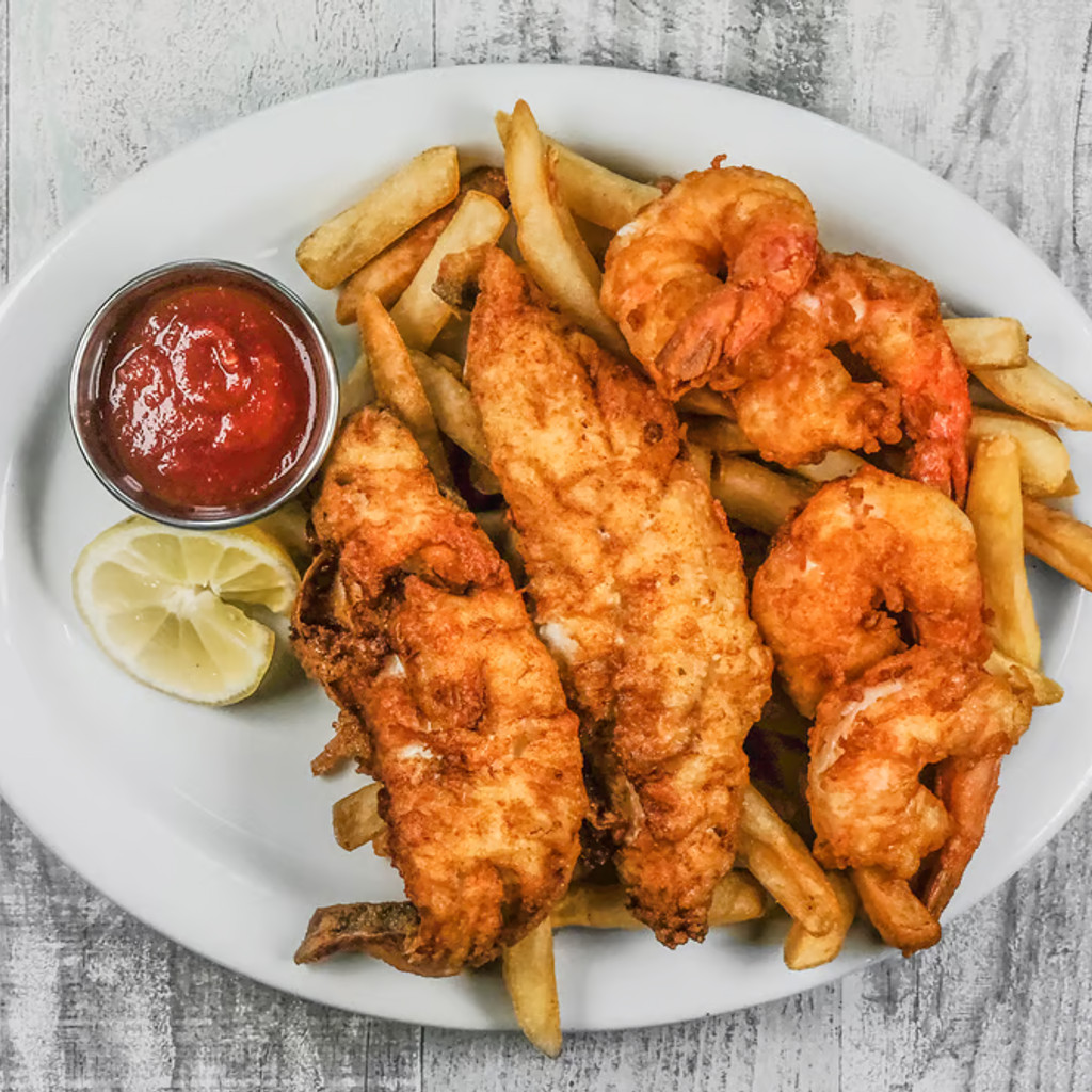Image-Fried Fish & Shrimp Combo