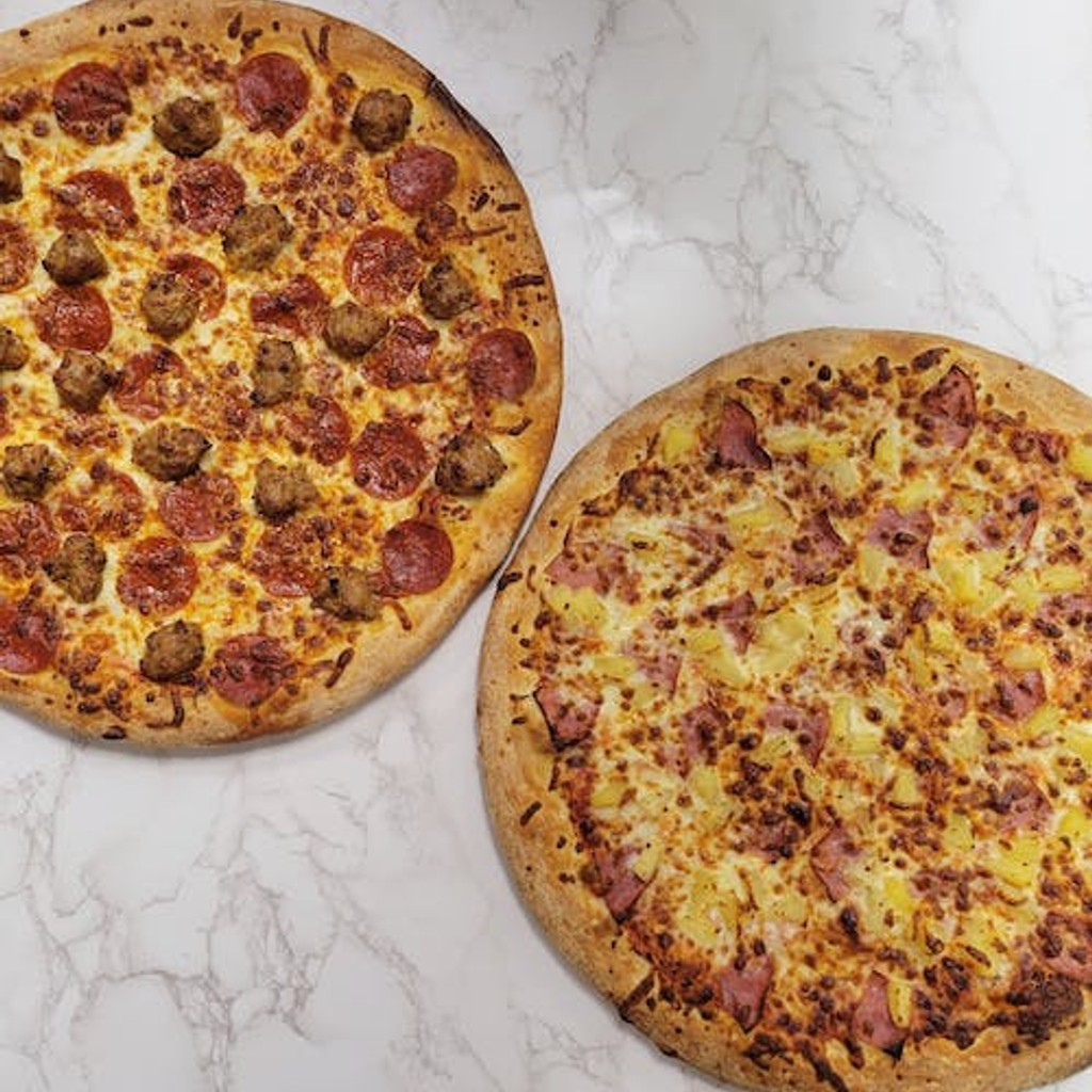 Image-2 X-Large pizzas with two toppings