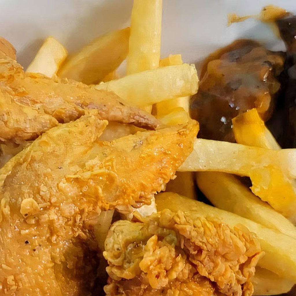 Image-3 Wings, 2Rib  & Fries