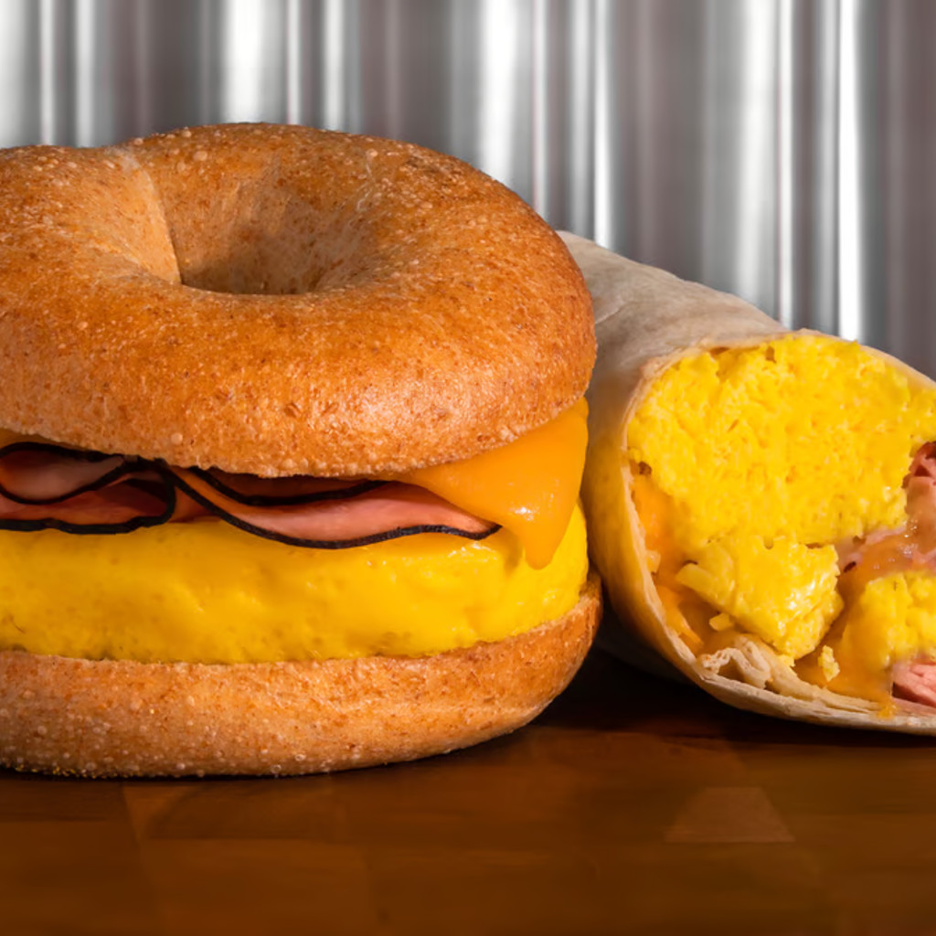 Image-Ham, Egg and Cheese Breakfast Sandwich