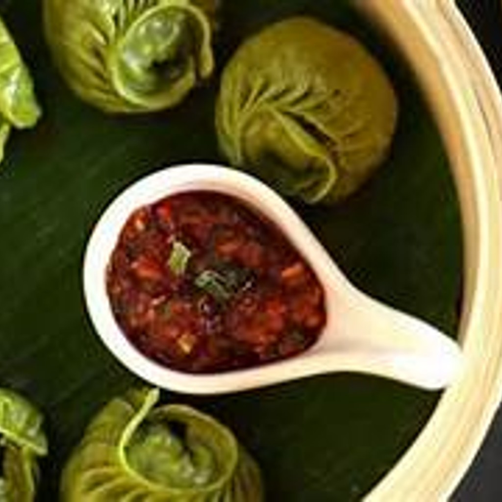 Image-Spinach Corn Momos