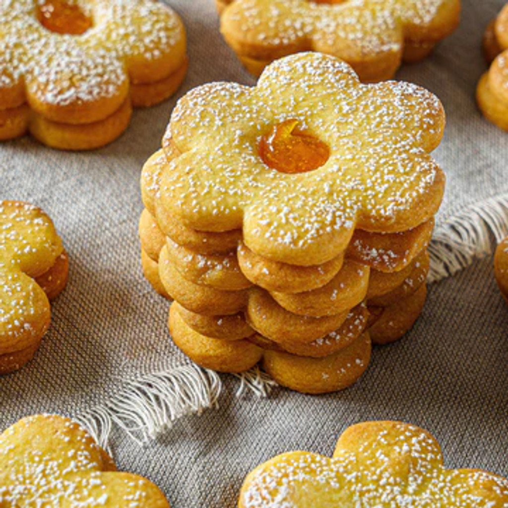 Image-Flower Apricot Cookie (PER POUND)