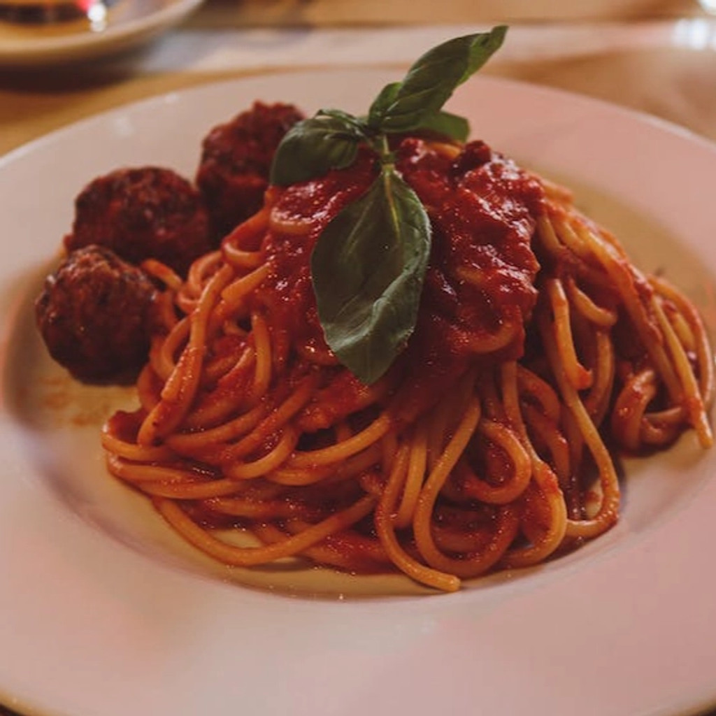 Image-Monday& Tuesday Special- Spagetti with Meatballs or Meat sauce