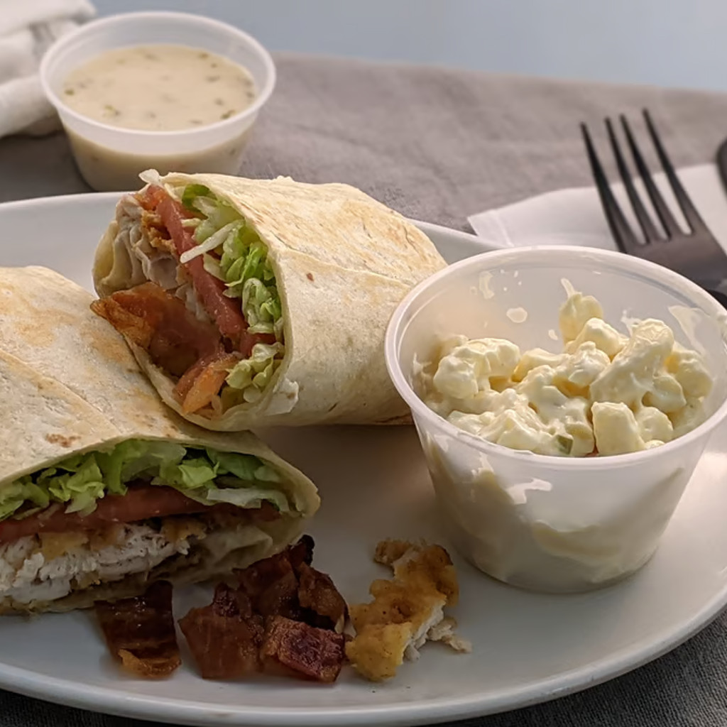 Image-The Cali Wrap with Macaroni salad