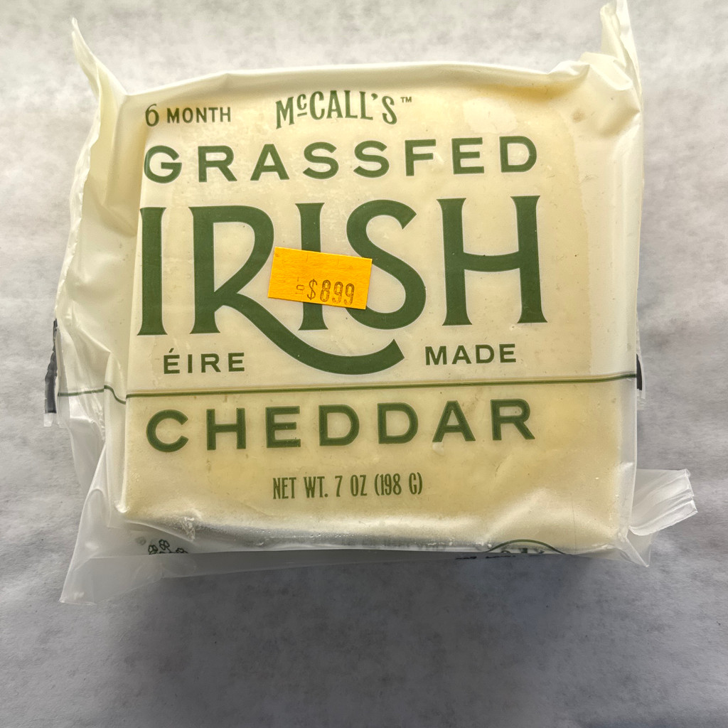 Image-Mc- calls grass fed Irish cheddar 7 oz
