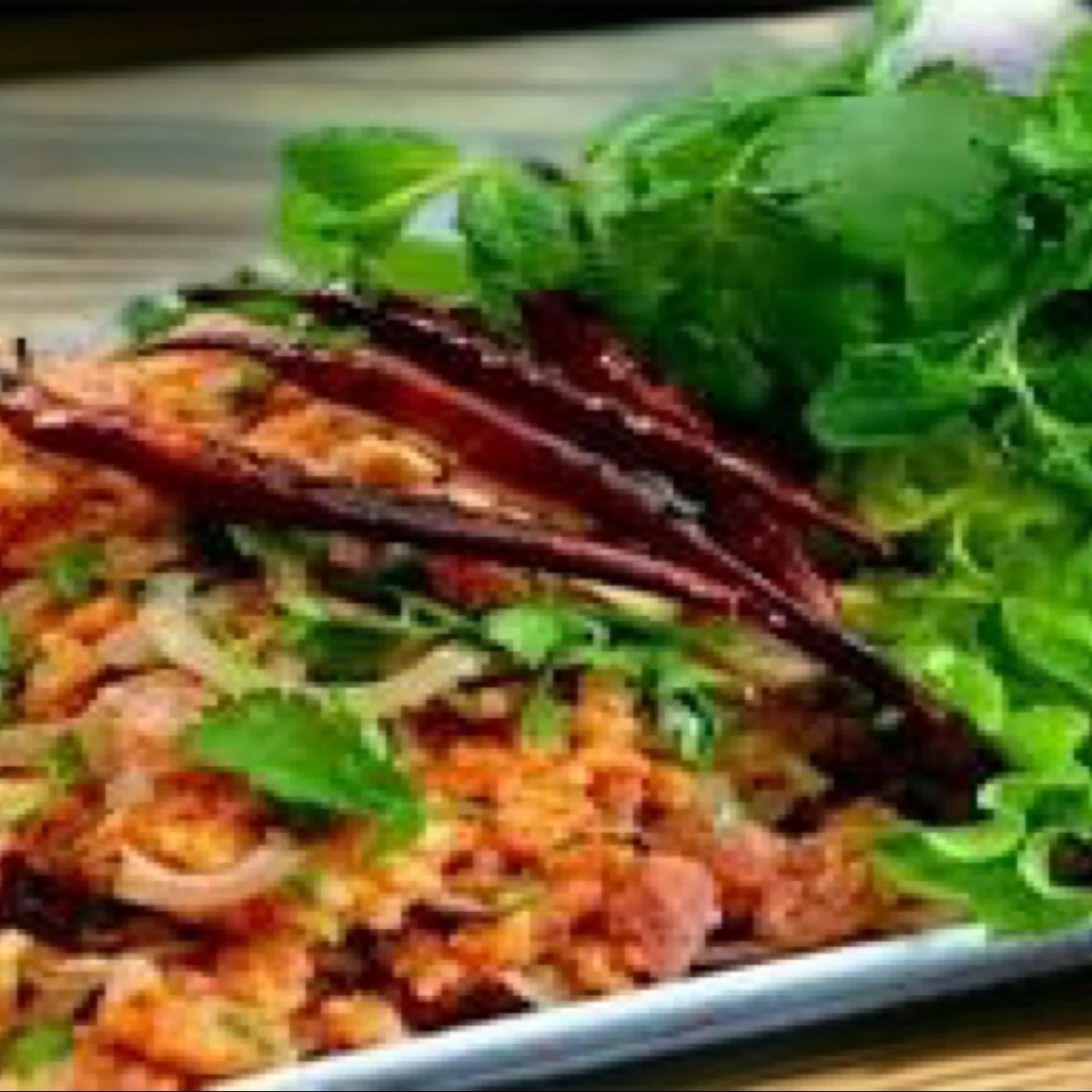 Image-Y5. Crispy Rice Salad (Nam Khao)