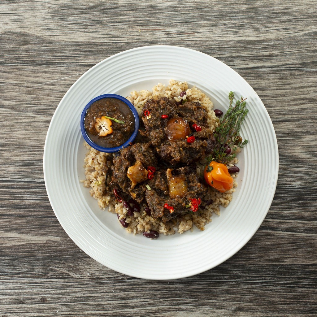 Image-Oxtail Combo served on Rice w/2 sides (Southern Style)