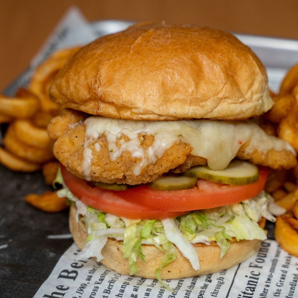 Image-Fried Chicken Sandwich Catering Platter