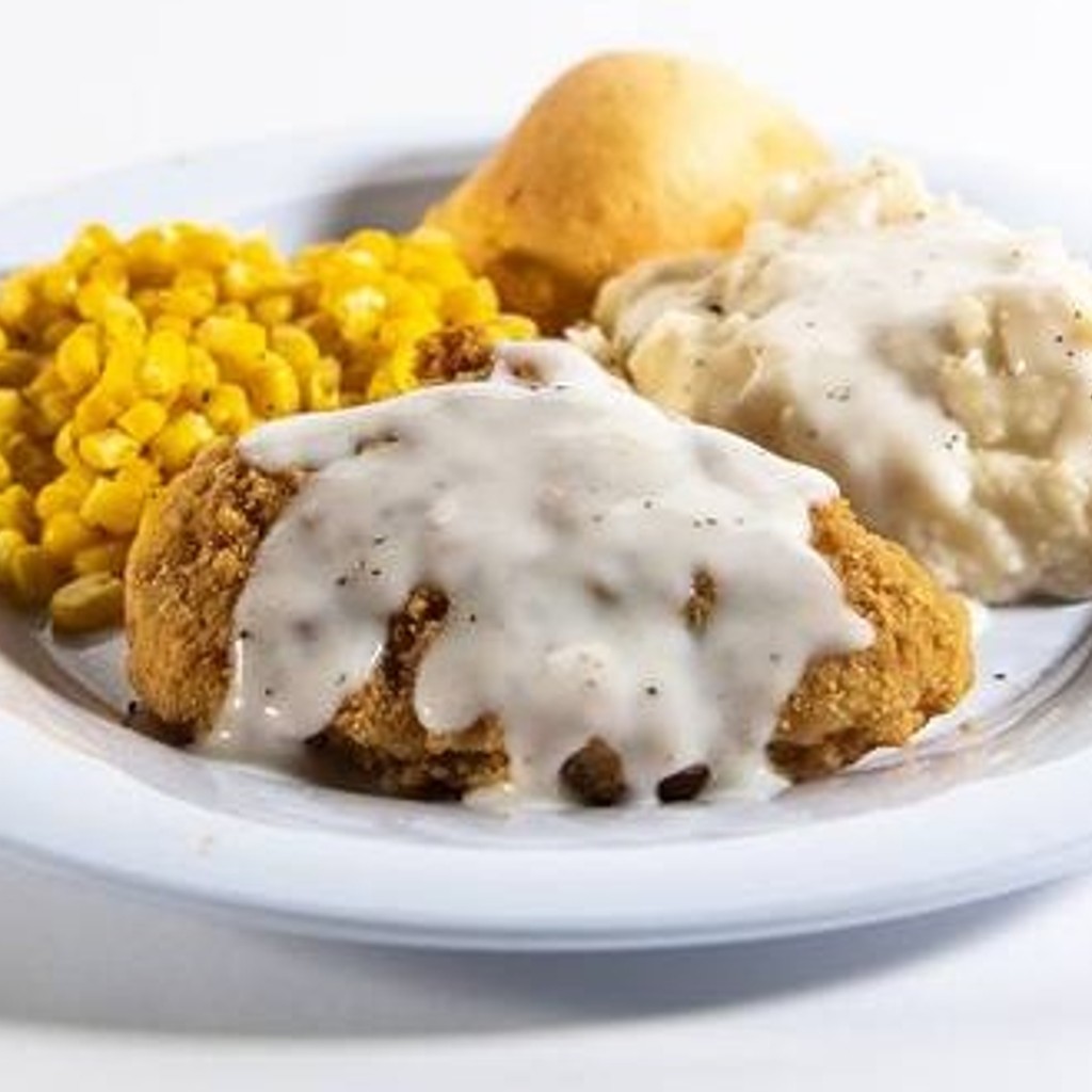 Image-Crispy Country Chicken with White Gravy.