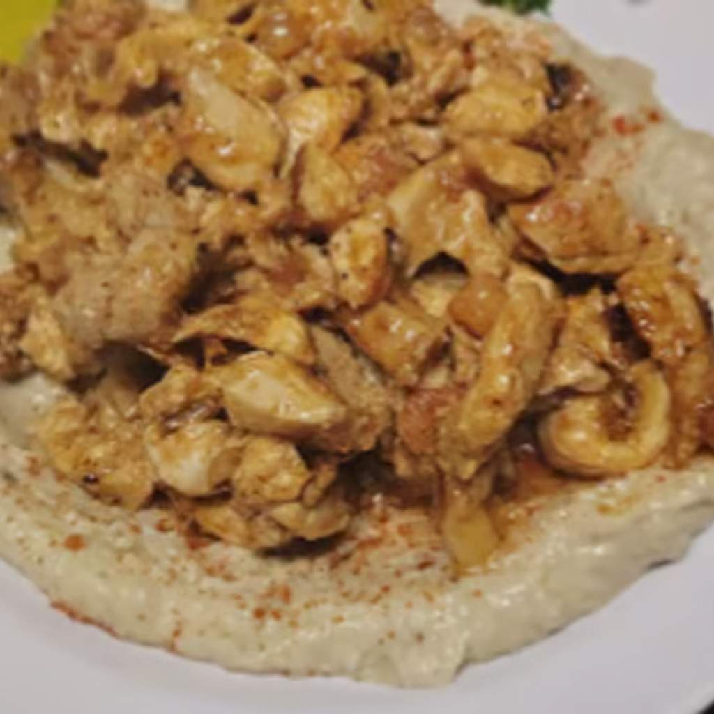 Image-App Shawarma Over Humus