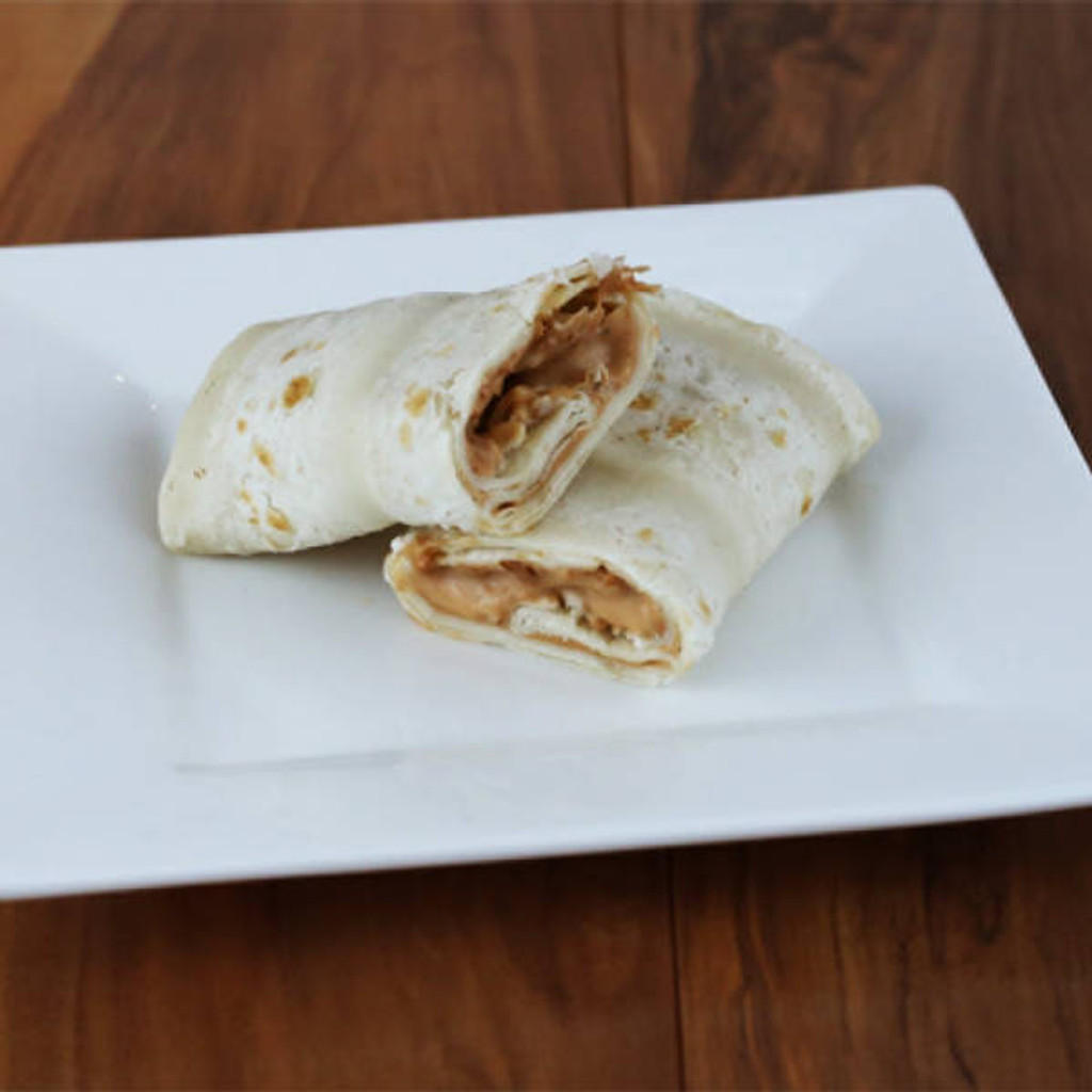 Image-Bean and Cheese Burrito 12 " Flour Tortilla