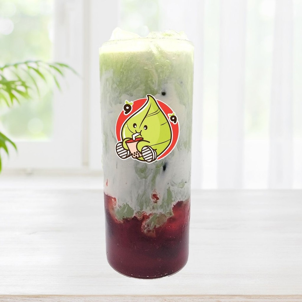 Image-Matcha Strawberry Milk Tea