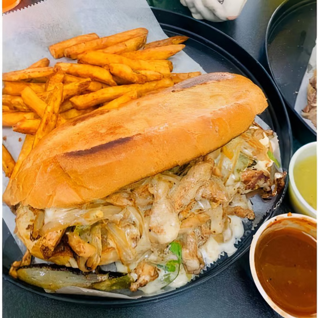 Image-Philly cheese chicken sandwich