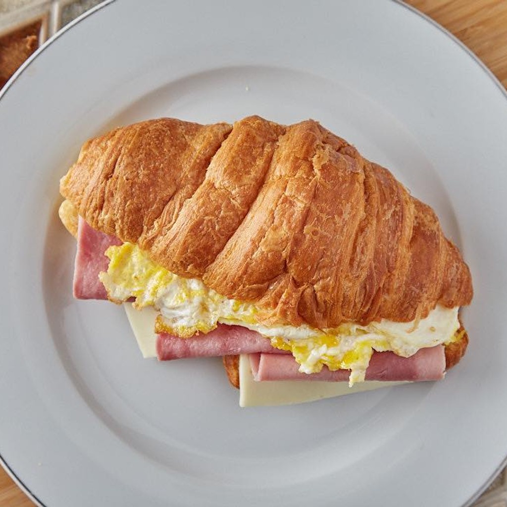 Image-Ham and Cheese Croissant with Eggs