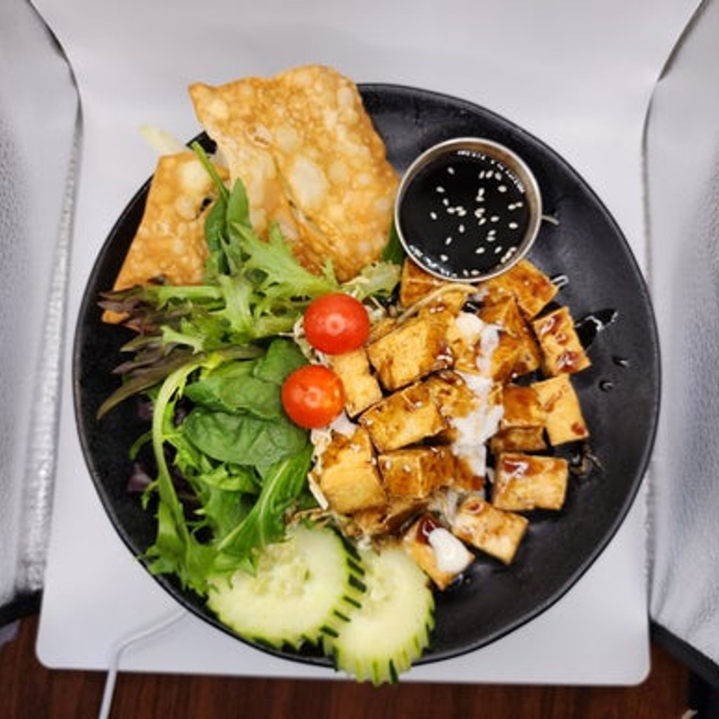 Image-Smoked Teriyaki Tofu Salad