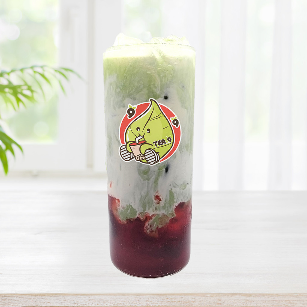 Image-Matcha Strawberry Milk Tea