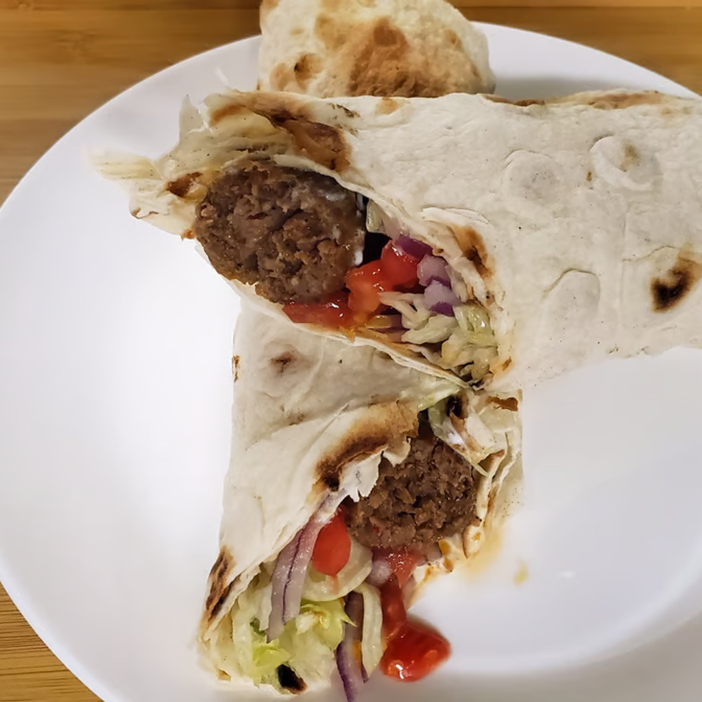 Image-Beef Lula kabab Wrap