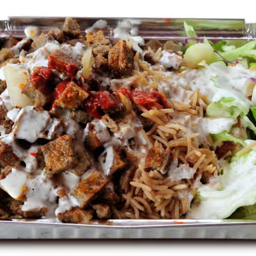 Image-NYC Cart Lamb over Rice Platter