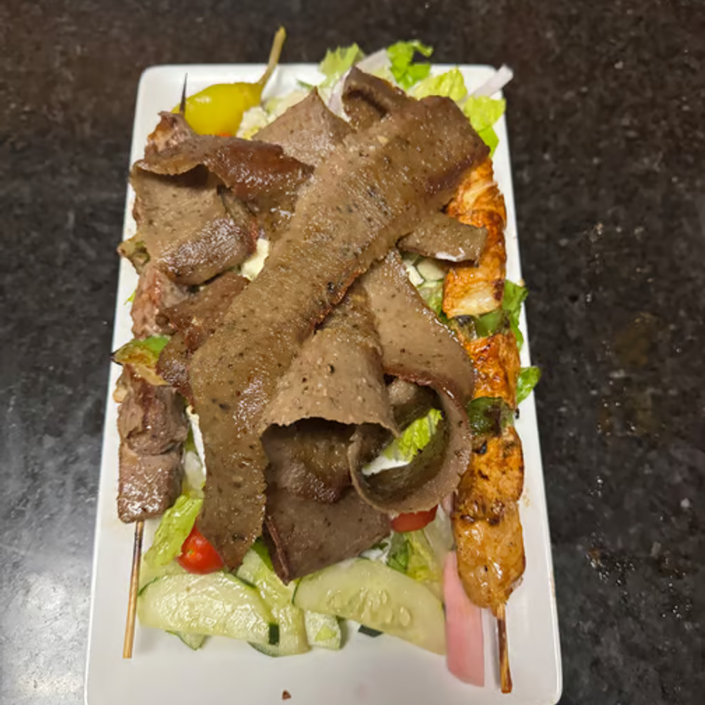 Image-Low Carb Meal Over Salad