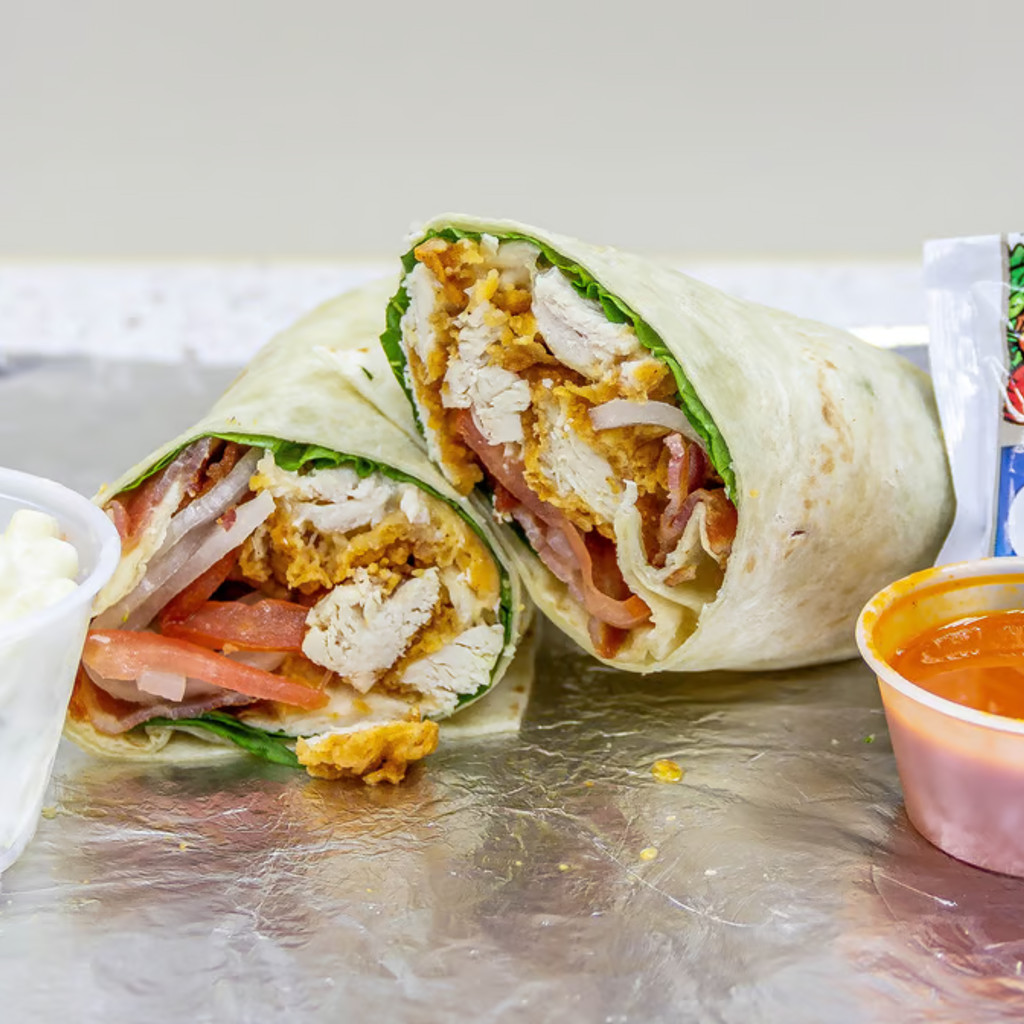 Image-The Buffalo Wrap with Macaroni Salad