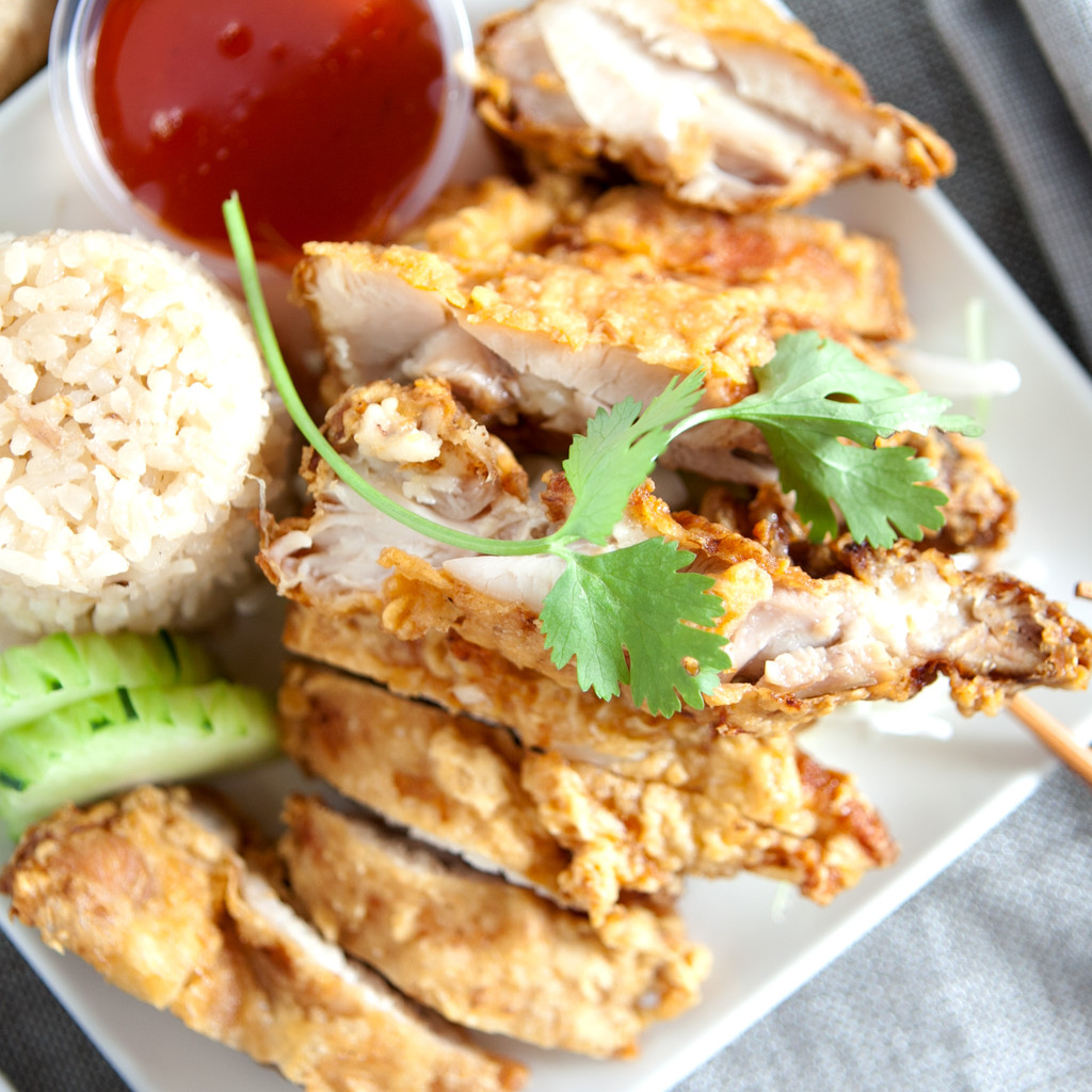 Image-Hainan FRIED Chicken Rice