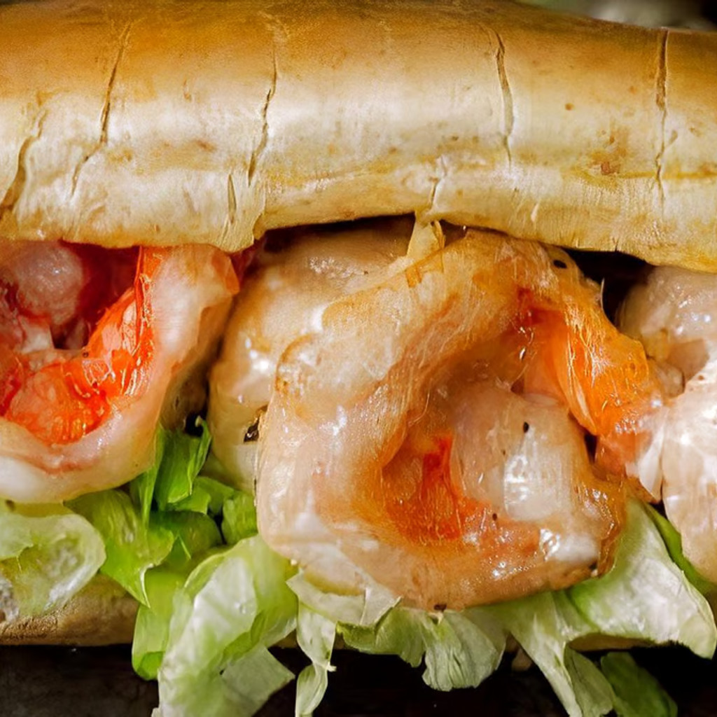 Image-1 Shrimp Philly Sandwich & Fries