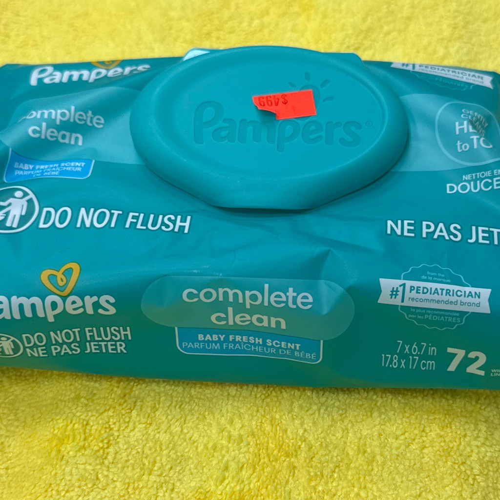 Image-Pampers ( baby wipes) 72 count