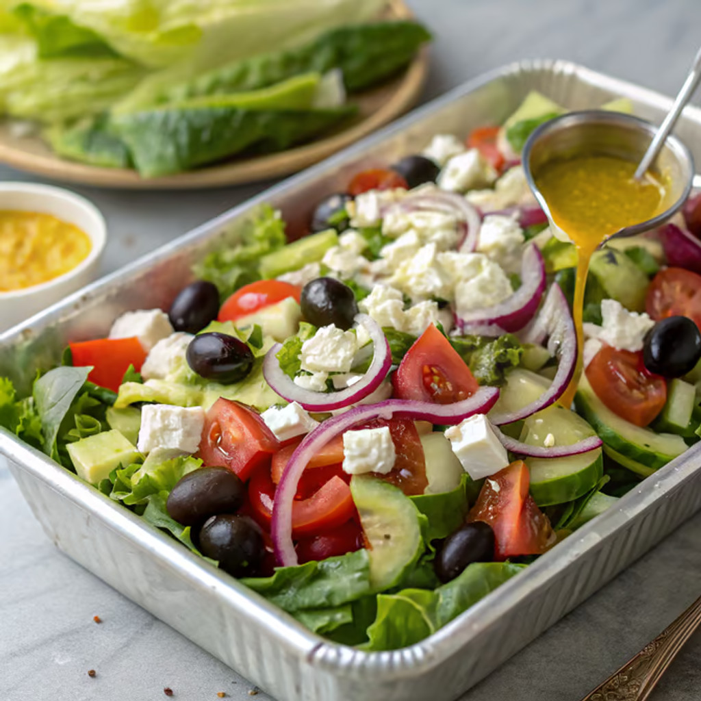 Image-Full Tray Of Greek Salad