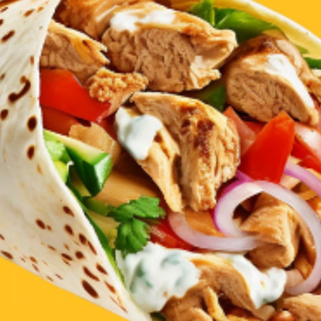 Image-Chicken Kabab Wrap (naan)
