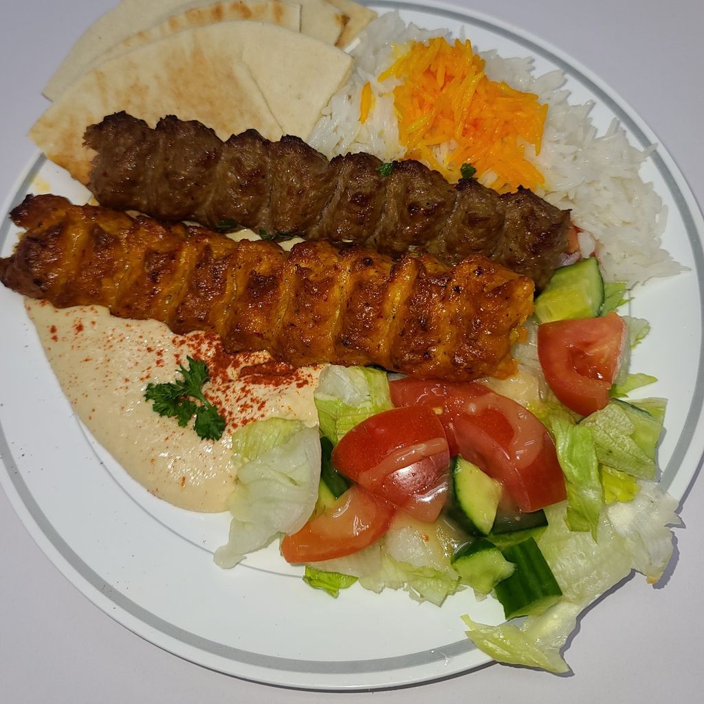 Image-Beef or Chicken or Combo Lula Hummus Plate