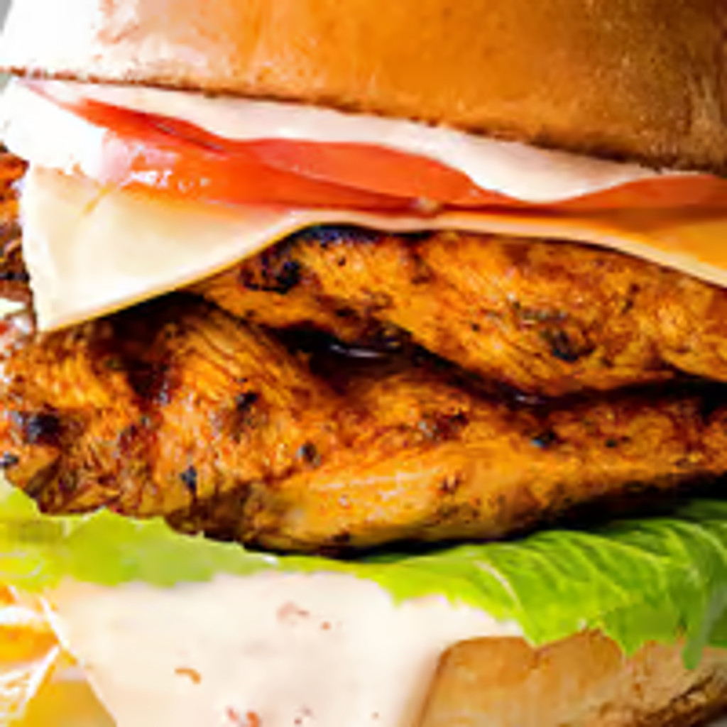 Image-Grilled Chicken Burger