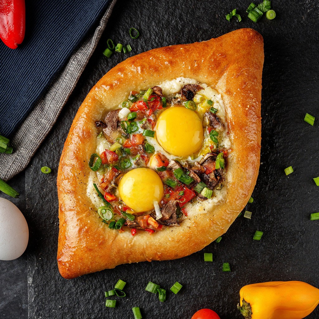 Image-Ajarski Khachapuri with Vegetables