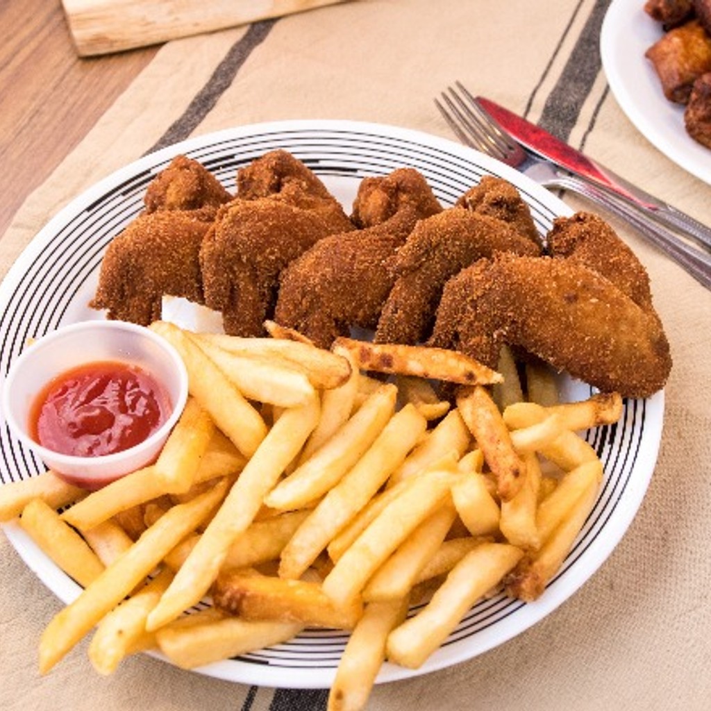 Image-Fried Chicken Wings Platter.