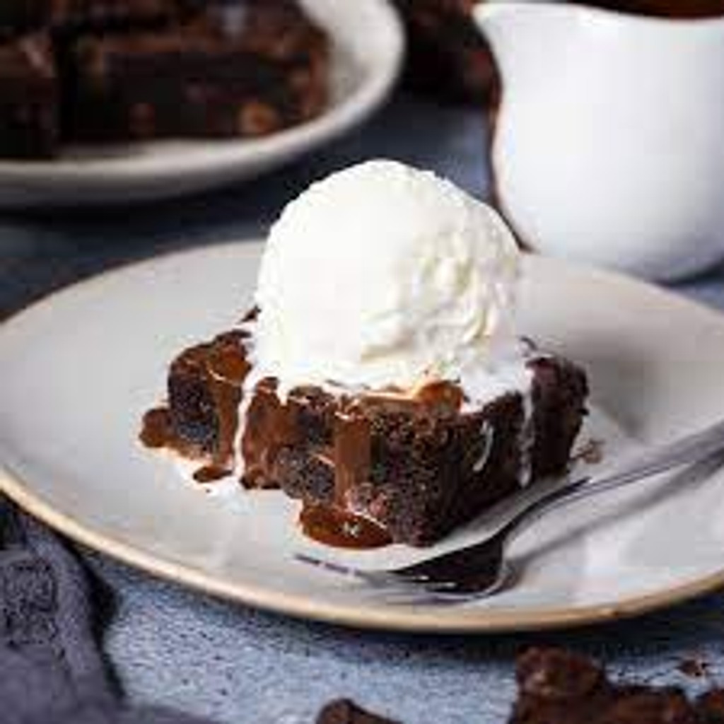 Image-Hot Chocolate Fudge Brownie With Vanilla Ice Cream