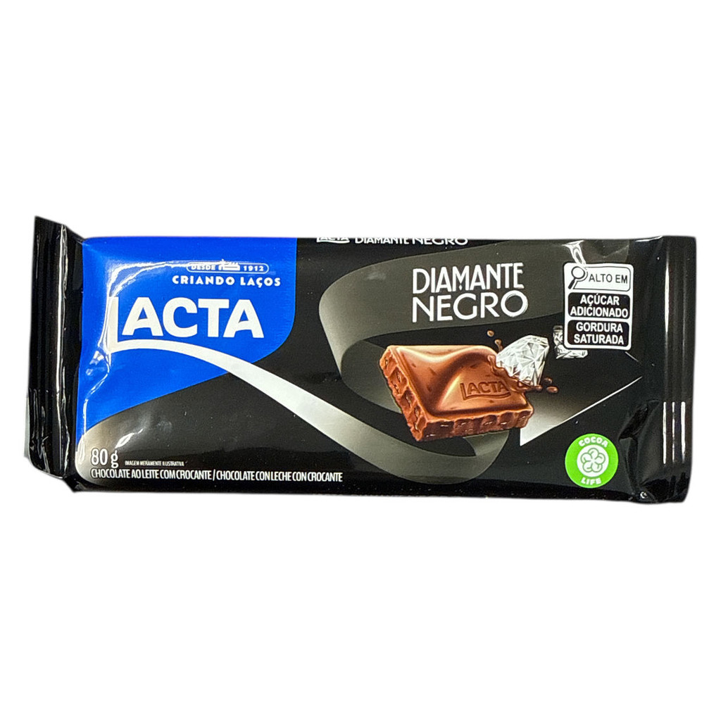 Image-Lacta Diamante Negro Branco 90 Gr