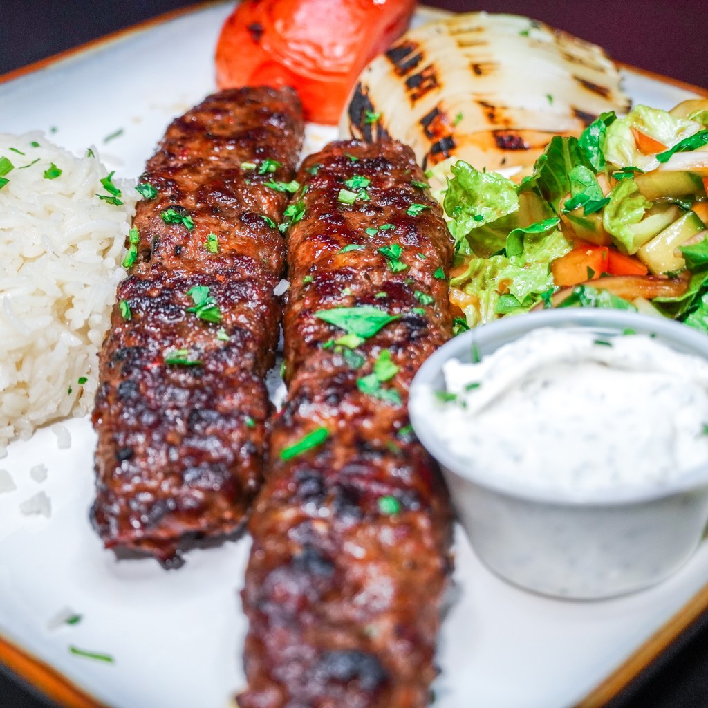 Image-Lamb & Beef Kabob Skewer