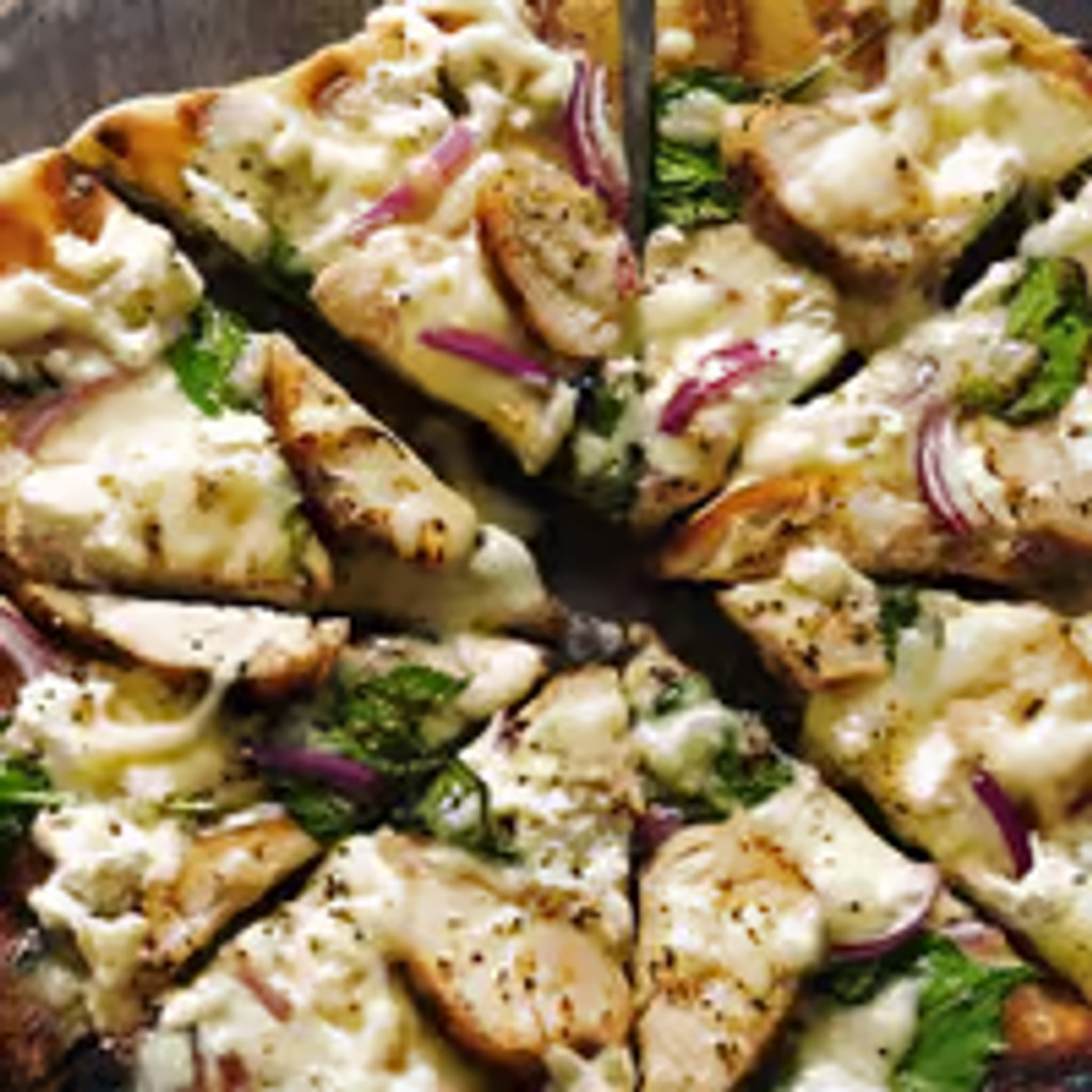 Image-Grilled Chicken Pizza