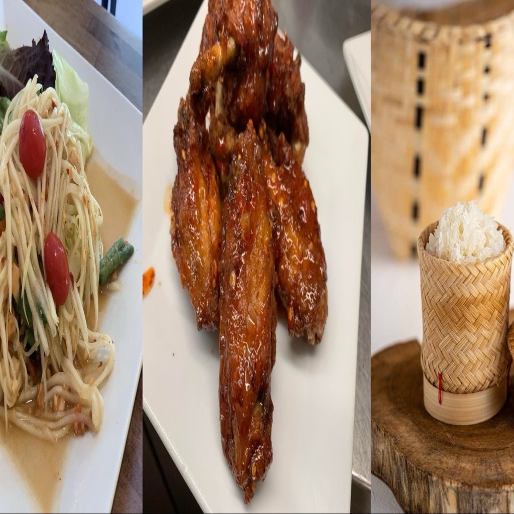 Image-CO4. Chicken Wing, Papaya Salad & Sticky Rice