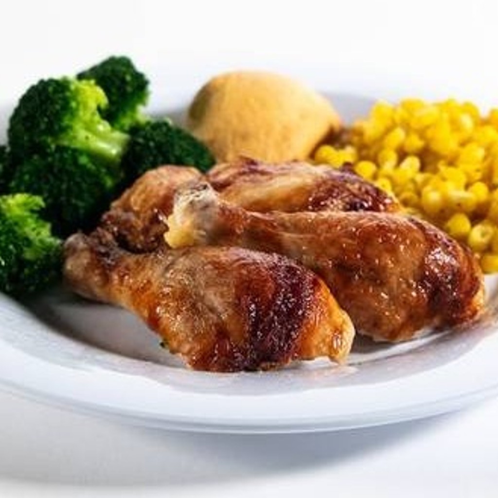 Image-Three Piece Dark Rotisserie Chicken