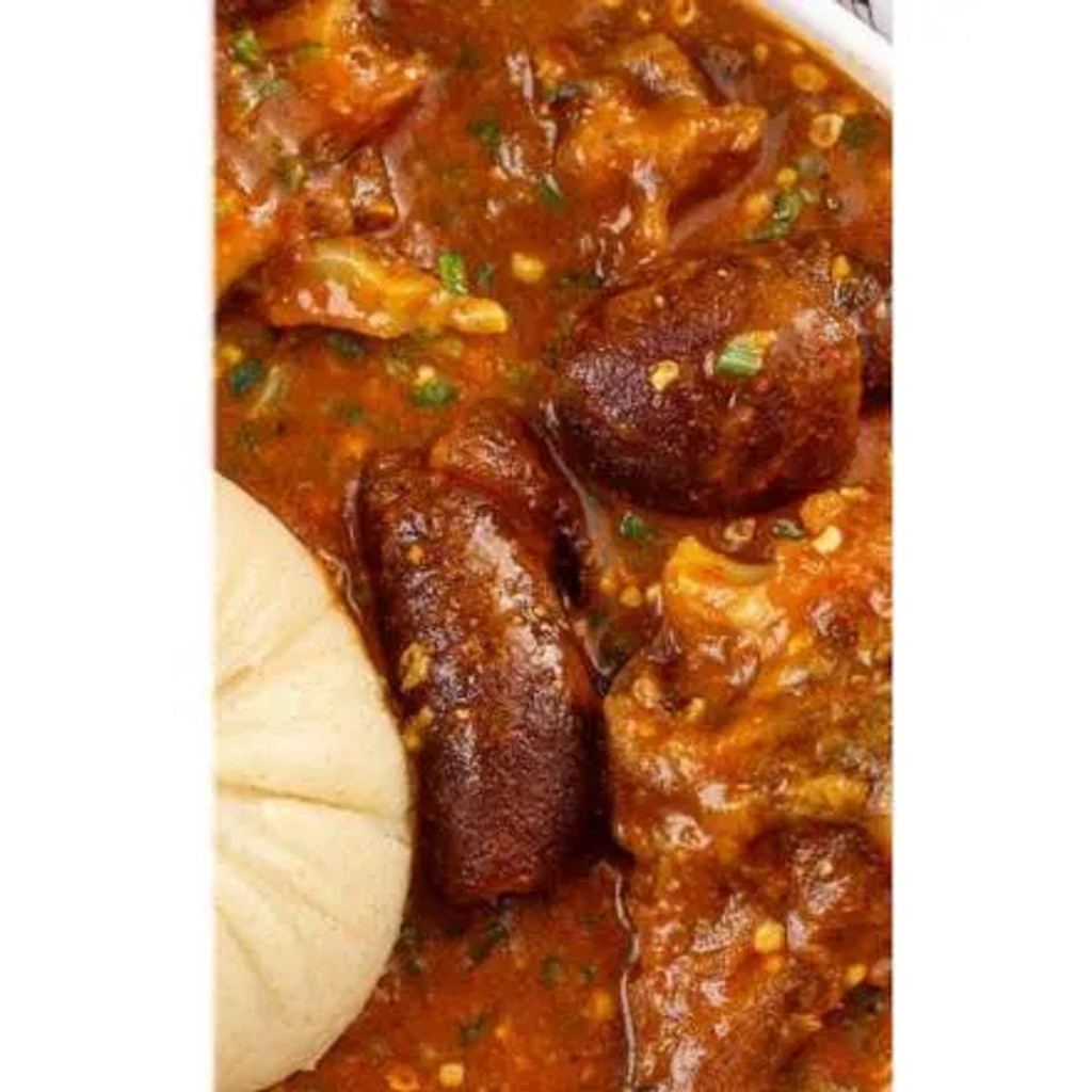 Image-Ogbonor Soup, Beef, and Swallow