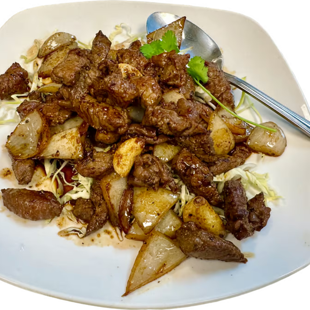 Image-109. Cubed Beef (With Rice)