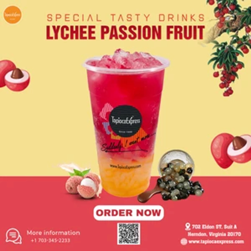 Image-Lychee Passion fruit Green Tea (%20 off)