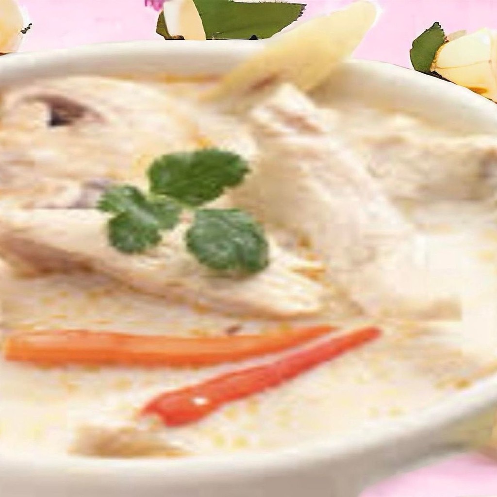 Image-S2. Chicken & Coconut Soup (Tom Kha Gai)