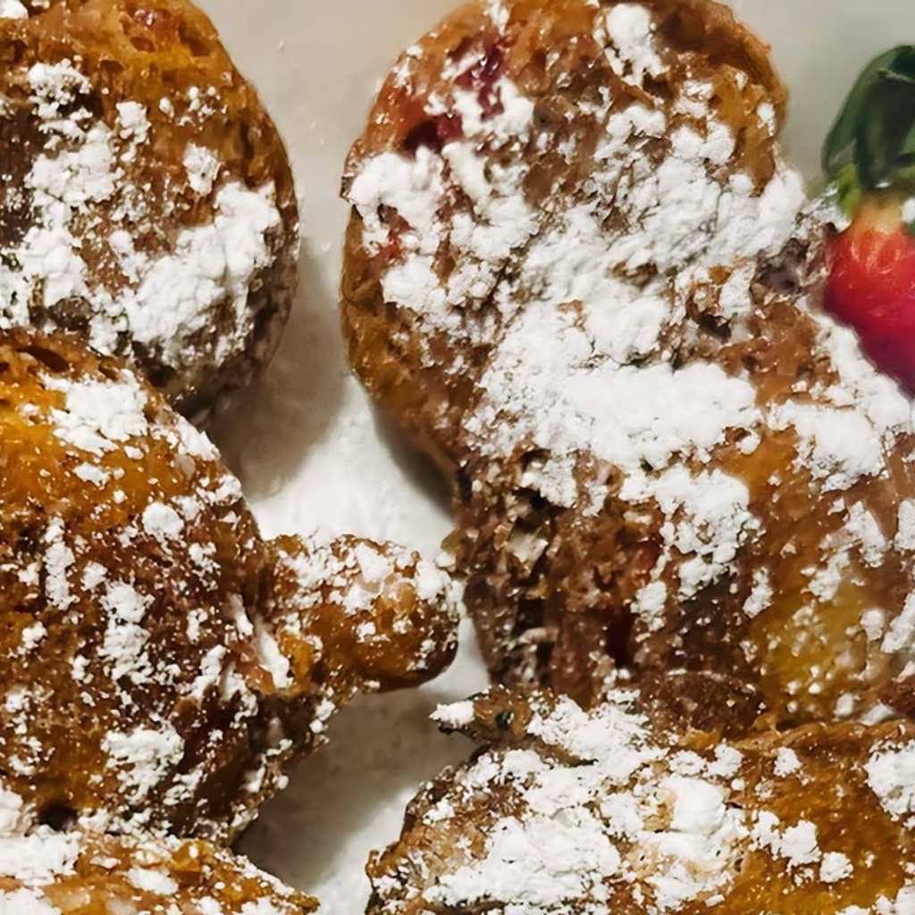 Image-Deep fried strawberry shortcake Bites