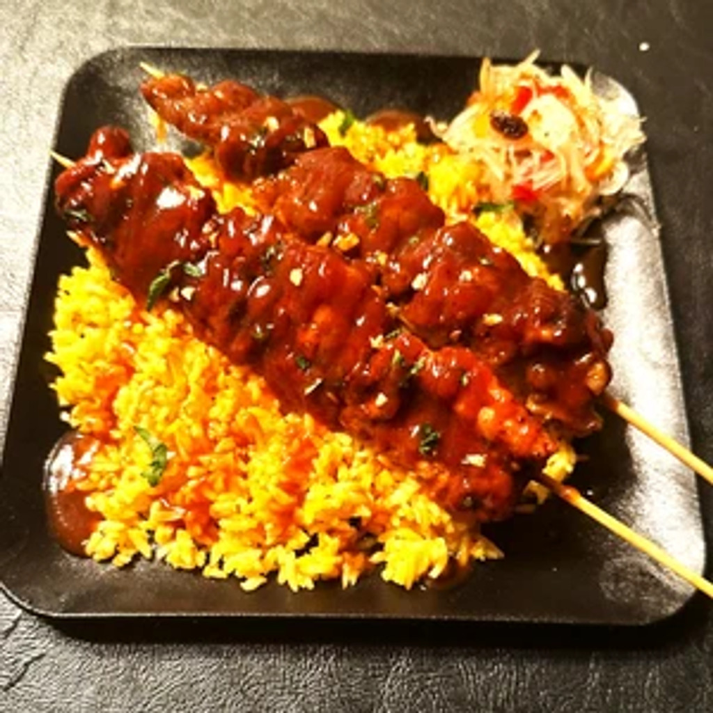 Image-2 Pc Beef BBQ Skewers With Java Rice